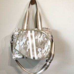 Haute Shore Billie Sahara Beige Camo Tennis Bag